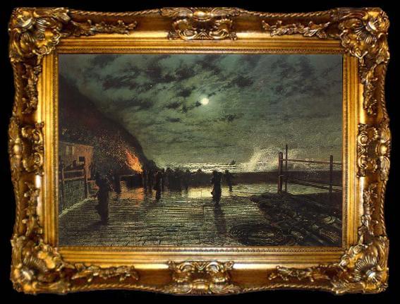 framed  Atkinson Grimshaw In Peril, ta009-2